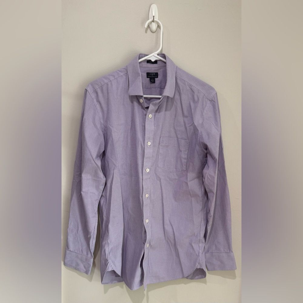 J. Crew Purple gingham Shirt
